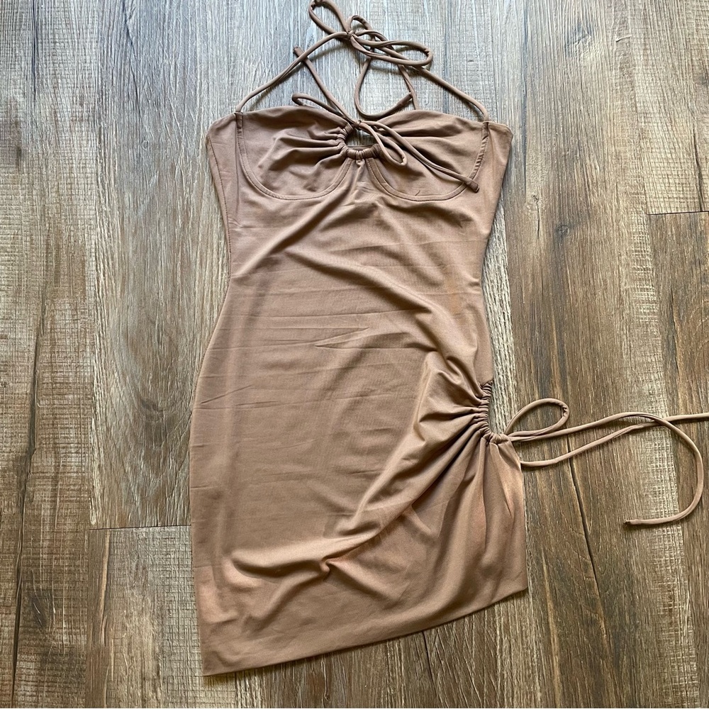 Brown Bodycon Dress